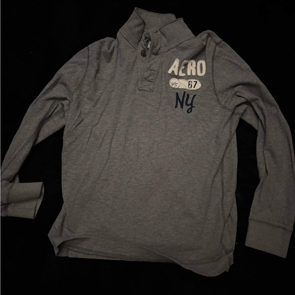 Aero Gray Long Sleeve Shirt